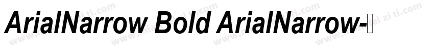 ArialNarrow Bold ArialNarrow字体转换